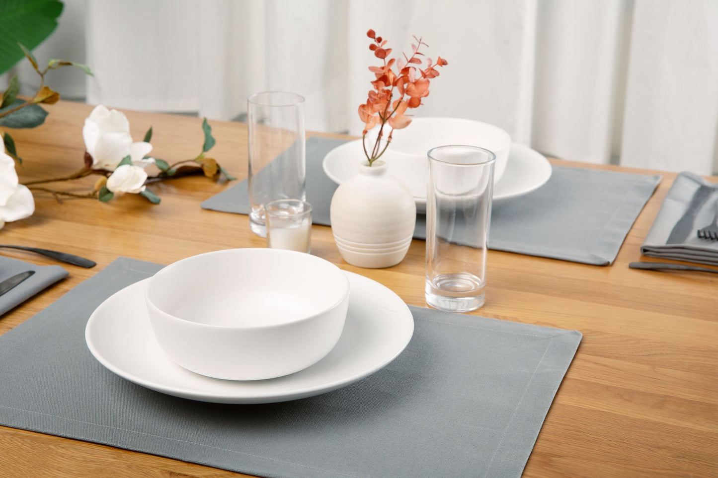 Organic Cotton Linen Placemats - Set of 4