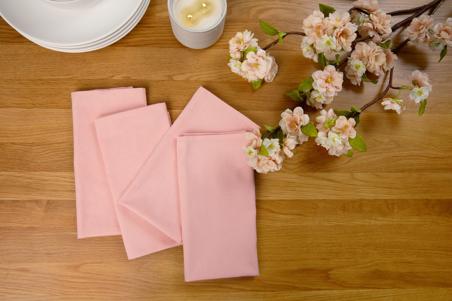 Organic Cotton Linen Napkins - Set of 4